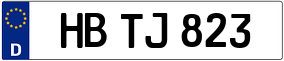 Trailer License Plate